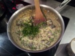 Escargots, sauce cremee et persil
